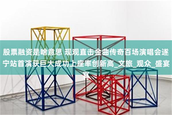 股票融资是啥意思 现观直击金曲传奇百场演唱会遂宁站首演获巨大成功上座率创新高_文旅_观众_盛宴